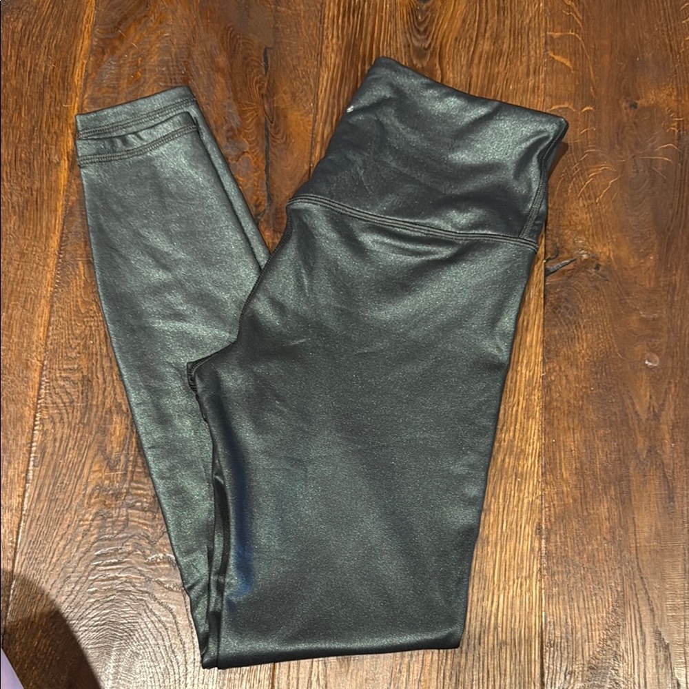 Athleta Shiny Black Leggings